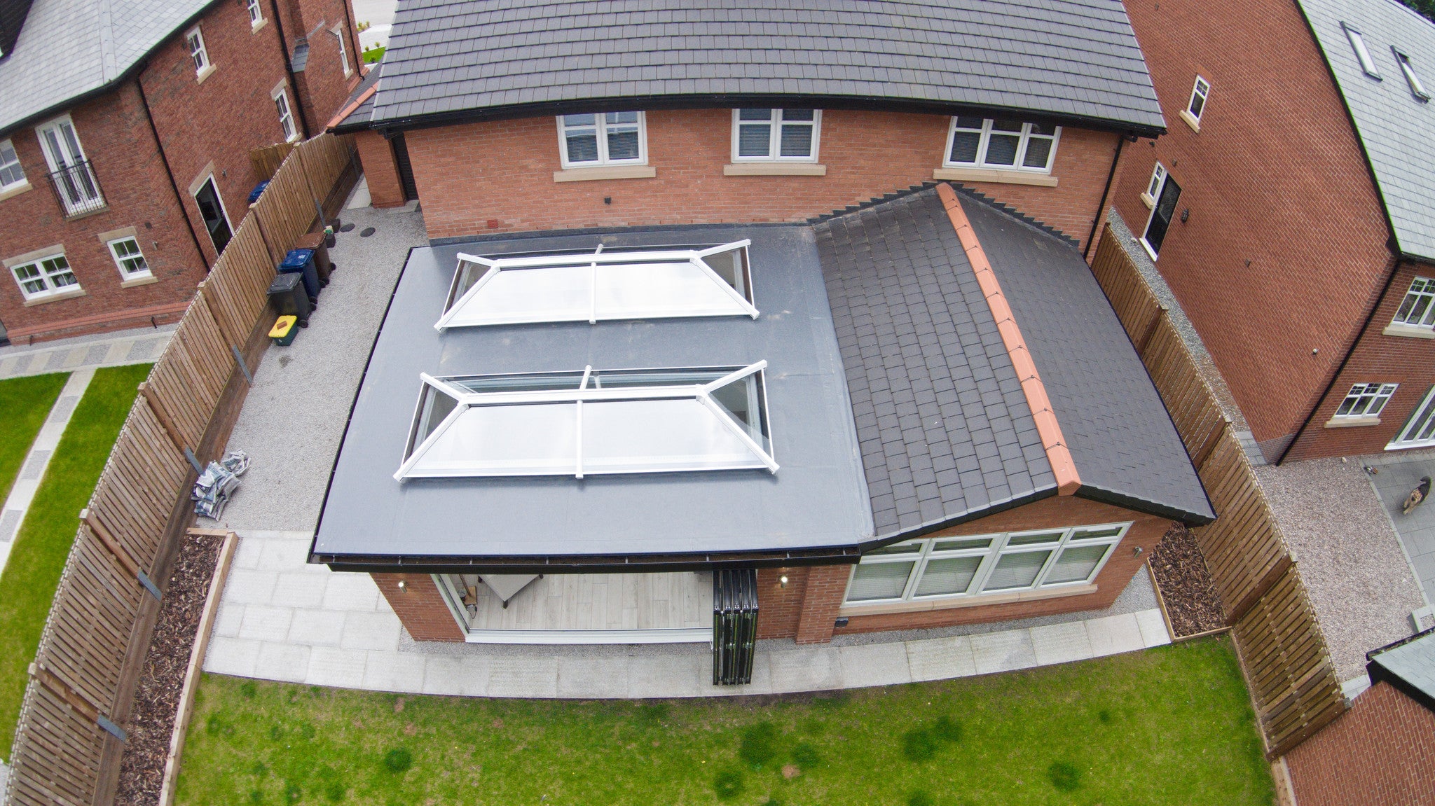 WHITE UPVC LANTERN ROOF EXTRA LONG (UNGLAZED)