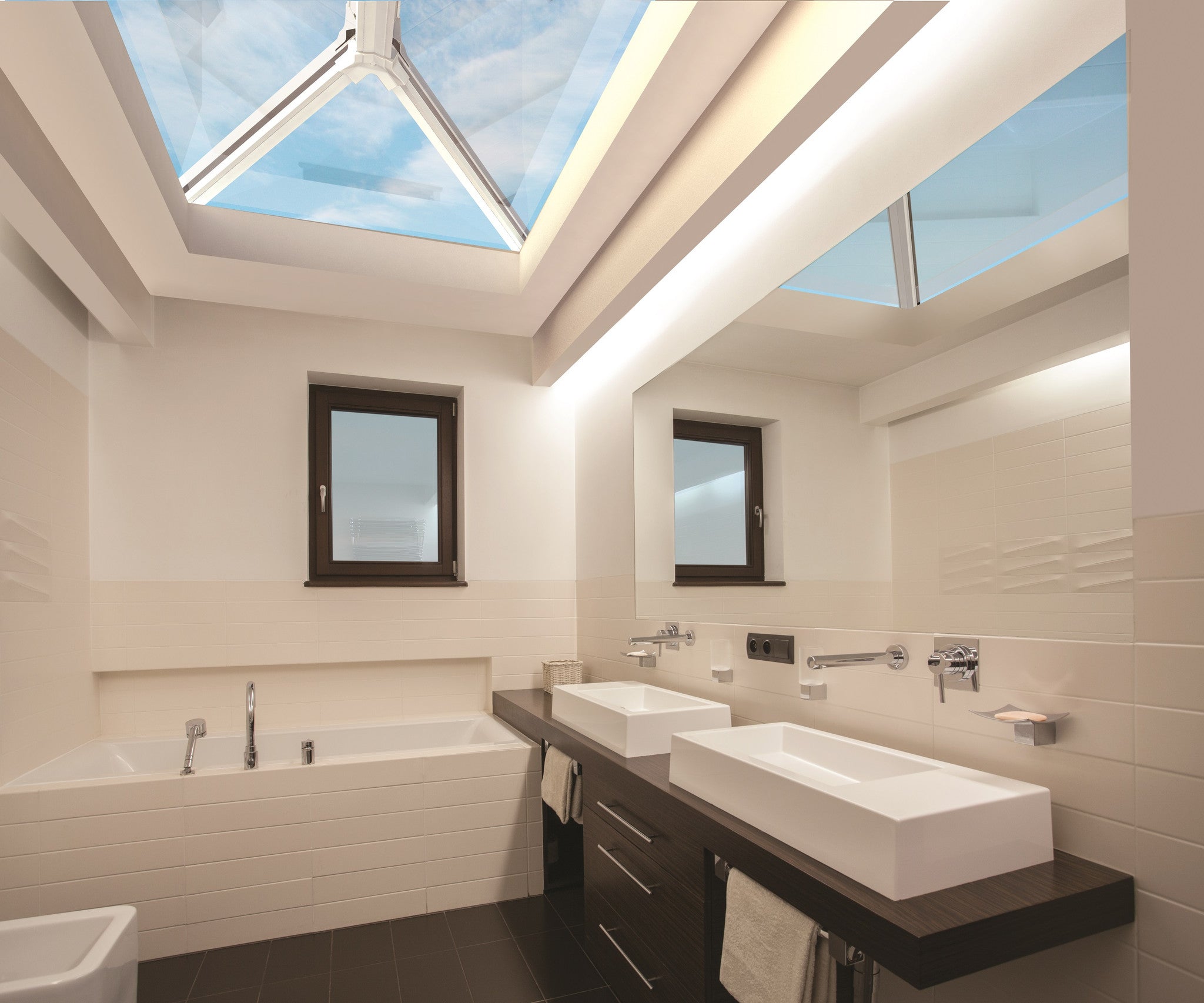 3500 x 1000  Aluminium Lantern Roof UltraSKY (UNGLAZED)