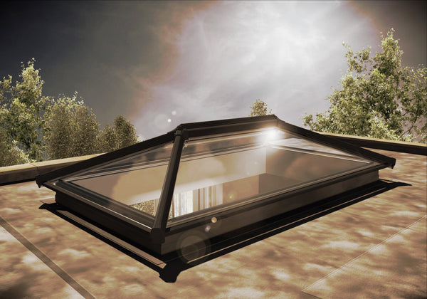 4000 x 1000  Aluminium Lantern Roof UltraSKY (UNGLAZED)